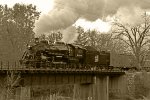 Steam over the Rock River bridge